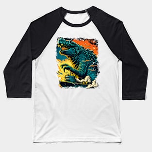 The Godzilla under Sun off Kanagawa - Gojira Baseball T-Shirt